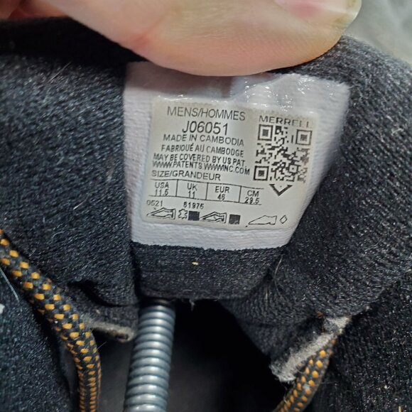 Merrell Shoes Mens Size 11.5 Brown Leather Moab 2 Vent Gorpcore Hiking Boots - Picture 8 of 10